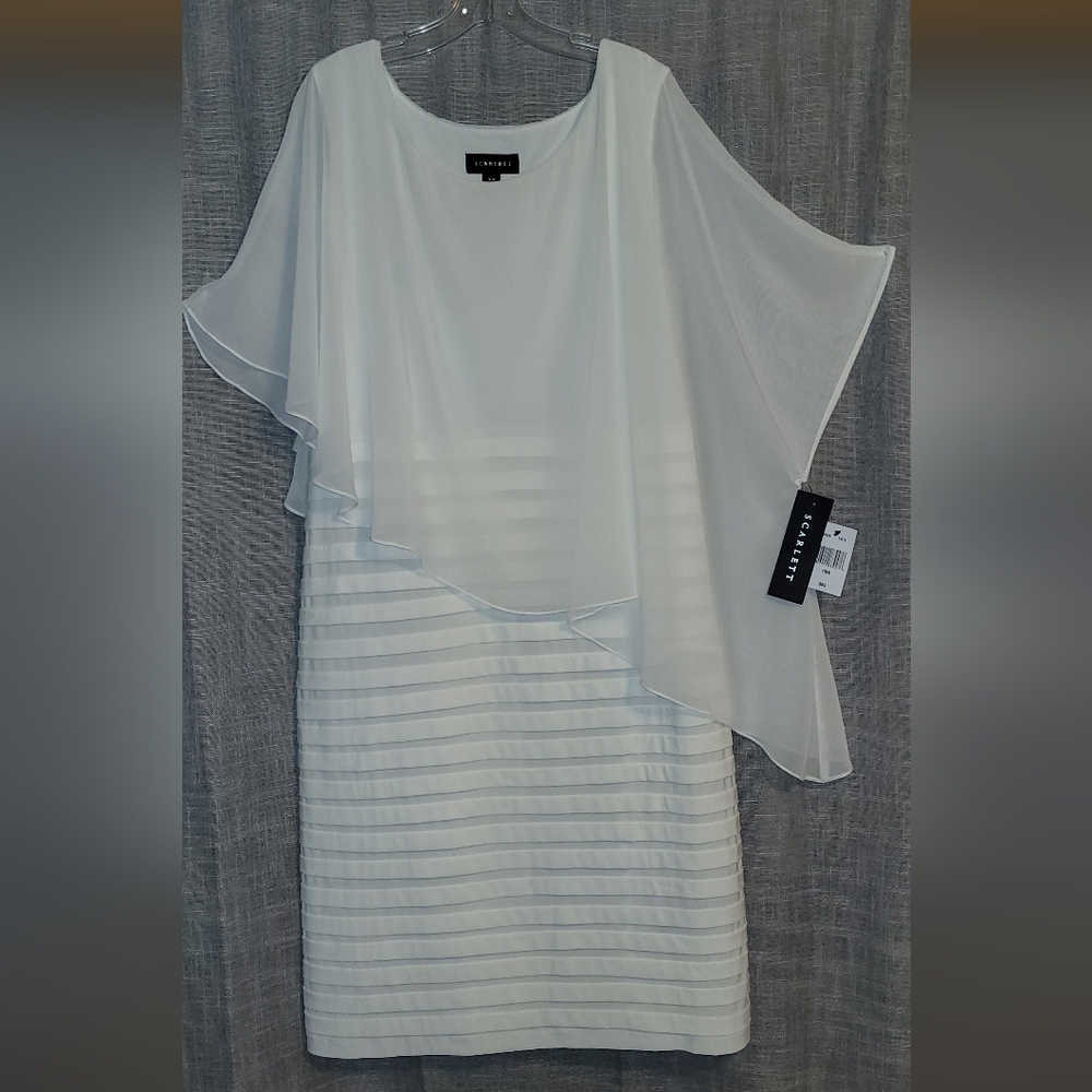 Scarlett White Asymmetrical Dress 18W